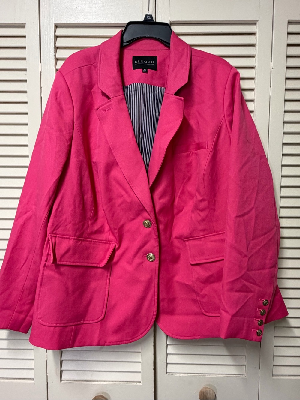 NWOT Eloquii Pink Tailored Blazer callout